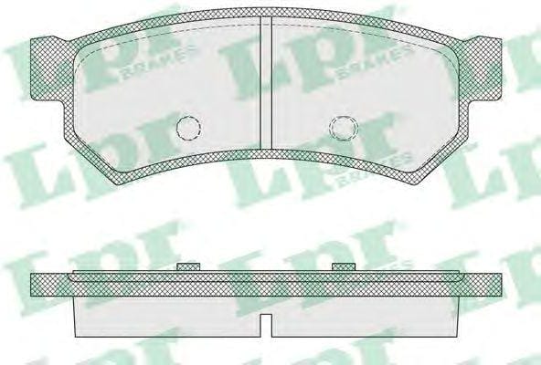 LPR 05P1564 Колодки тормозные дисковые