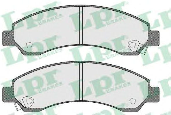 LPR 05P1568 Колодки тормозные дисковые