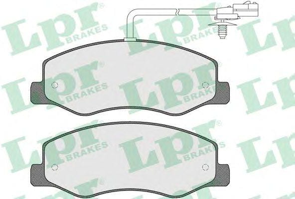 LPR 05P1570 Колодки тормозные OPEL MOVANO/RENAULT MASTER 10- задние (сдвоен.шины)