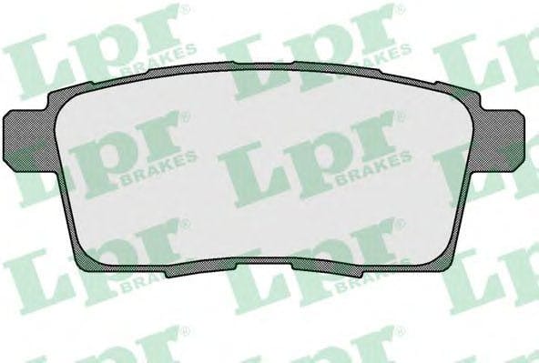 LPR 05P1572 Колодки тормозные MAZDA CX7/CX9 07- задние