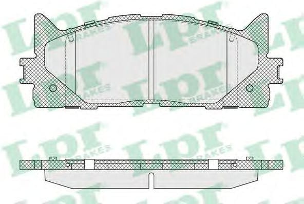 LPR 05P1593 Колодки тормозные TOYOTA CAMRY V40 06-/V50 11-/LEXUS ES 240/350 06- передние
