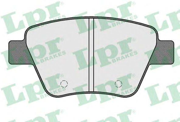 LPR 05P1608 Колодки тормозные дисковые