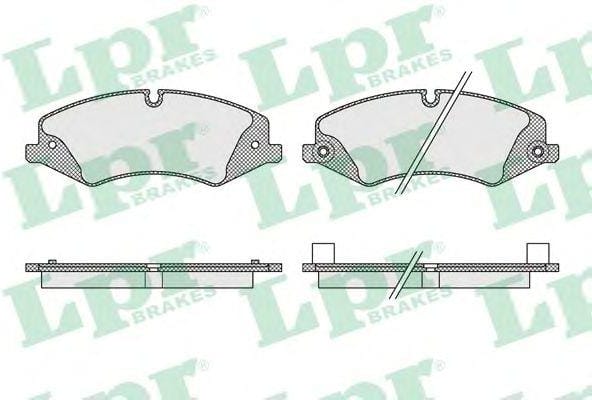 LPR 05P1616 Колодки тормозные дисковые