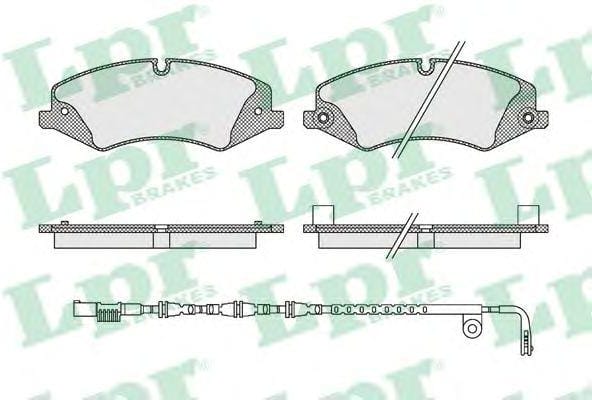 LPR 05P1616B Колодки тормозные дисковые
