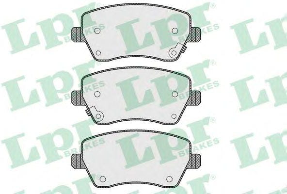 LPR 05P1621 Колодки тормозные дисковые