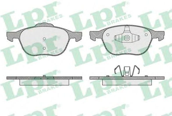 LPR 05P1627 Колодки тормозные дисковые