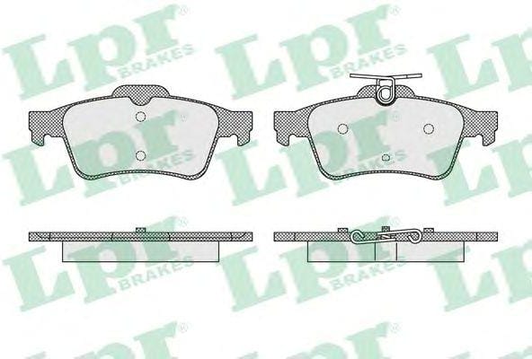 LPR 05P1637 Колодки тормозные FORD FOCUS II/III/MAZDA 3/OPEL VECTRA C/VOLVO S40 задние