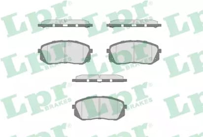 LPR 05P1689 Колодки тормозные дисковые