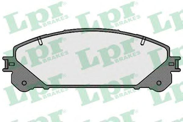 LPR 05P1691 Колодки тормозные LEXUS RX 09-/TOYOTA HIGHLANDER 07- передние