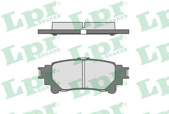 LPR 05P1693 Колодки тормозные LEXUS RX 350/450h 09- задние