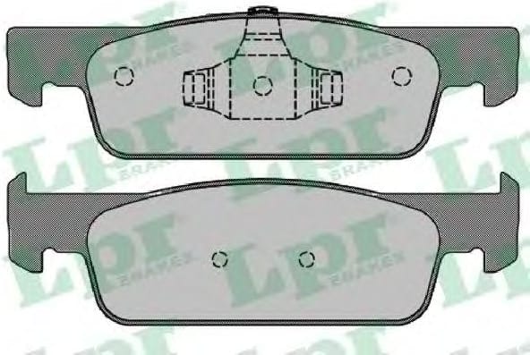 LPR 05P1702 Колодки тормозные RENAULT LOGAN II/SANDERO II 16V 14- пер.