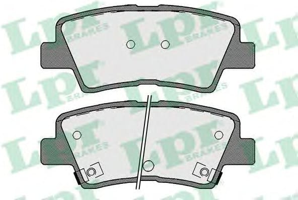 LPR 05P1710 Колодки тормозные HYUNDAI SOLARIS 10-/SONATA V (NF) 05-/KIA SOUL 09- задние