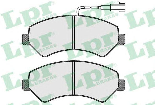 LPR 05P1721 Колодки тормозные CITROEN JUMPER/FIAT DUCATO/PEUGEOT BOXER R16  06- перед. 2дат.