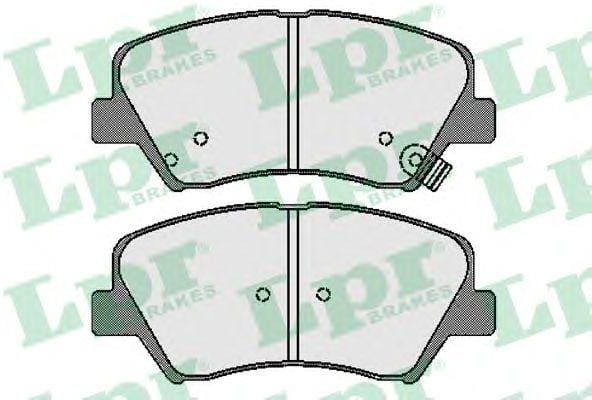 LPR 05P1744 Колодки тормозные HYUNDAI SOLARIS 10-/KIA RIO 11- передние