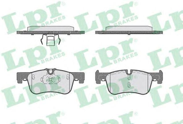LPR 05P1752 Колодки тормозные дисковые