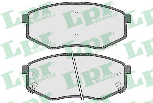 LPR 05P1757 Колодки тормозные KIA SOUL 14-/HYUNDAI i20 10-/SONATA 09- передние
