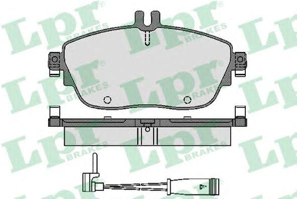 LPR 05P1781A Колодки тормозные MERCEDES A(W176) 12-/B(W246) 11- передние L 144мм + датчик