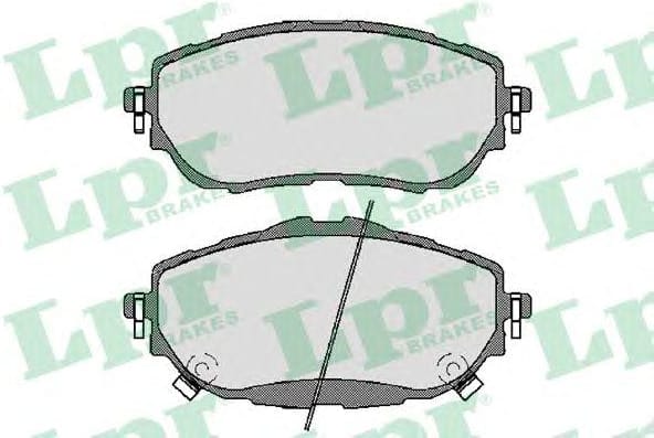 LPR 05P1784 Колодки тормозные дисковые