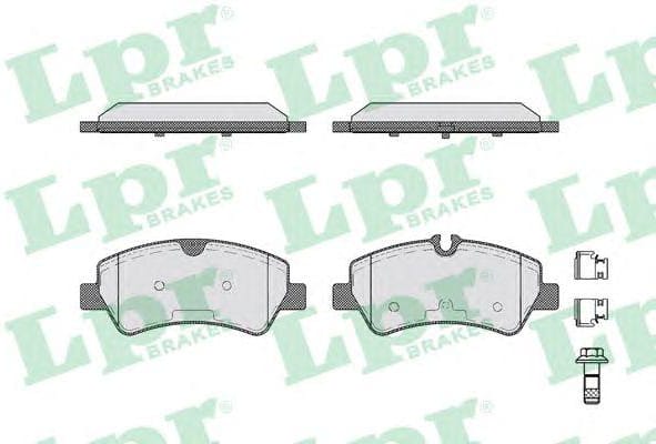 LPR 05P1787 Колодки тормозные FORD TRANSIT 14-/CUSTOM 12- задние