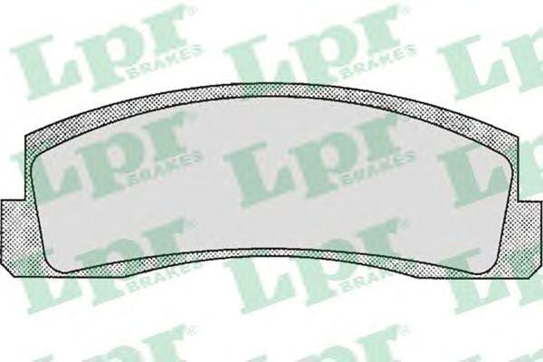 LPR 05P179 Колодки тормозные дисковые