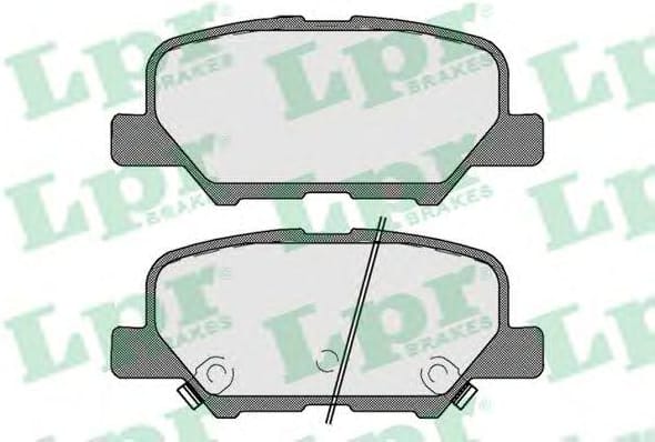 LPR 05P1802 Колодки тормозные дисковые