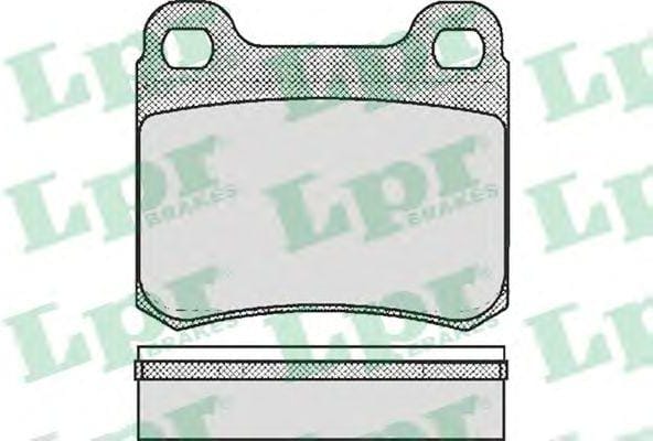 LPR 05P181 Колодки тормозные дисковые