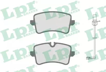 LPR 05P1826C Колодки тормозные AUDI A6 11-/A7 10- задние с датч.