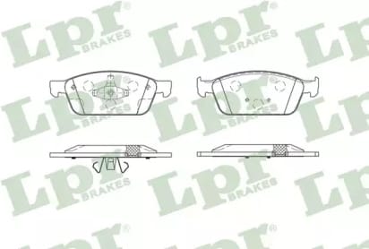 LPR 05P1879 Колодки тормозные FORD KUGA 12-/TRANSIT CONNECT 13- передние