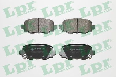 LPR 05P1954 Колодки тормозные JEEP RENEGADE/FIAT 500X 14- задние