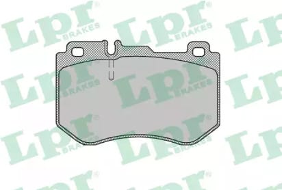 LPR 05P1980 Колодки тормозные MERCEDES W205 14- передние L 127.7мм