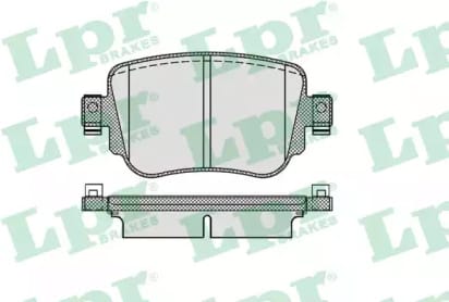 LPR 05P1986 Колодки тормозные SKODA OCTAVIA 12- задние