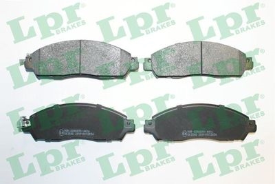 LPR 05P2056 Колодки тормозные DONGFENG DF6/NISSAN NAVARA 15- передние