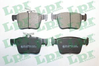 LPR 05P2104 Колодки тормозные AUDI A3/SKODA KODIAQ/VW GOLF/PASSAT/TIGUAN 12- задние