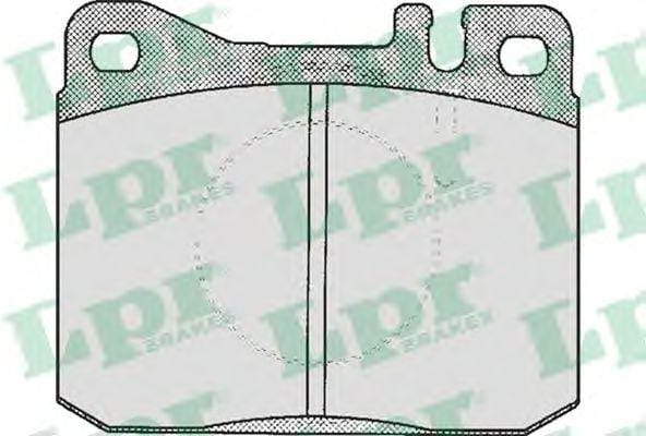 LPR 05P211 Колодки тормозные MERCEDES W123/W126 76-91 передние