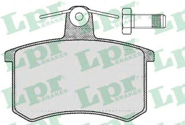 LPR 05P215 Колодки тормозные А100 82>/A4 95>97/A6 95>97/FIAT CROMA 85>96 задние