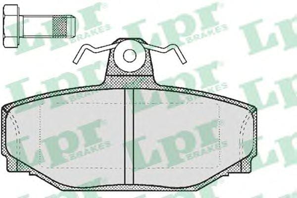 LPR 05P217 Колодки тормозные VOLVO 740/760/940/960/V70 2.3-2.5 97-00 задние
