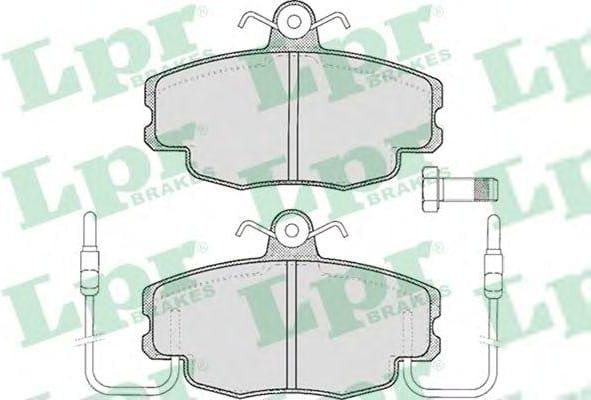 LPR 05P220 Колодки тормозные RENAULT LOGAN 04-/SANDERO 08-/CLIO 91- передние с датчиком