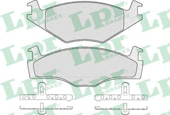 LPR 05P225 Колодки тормозные дисковые