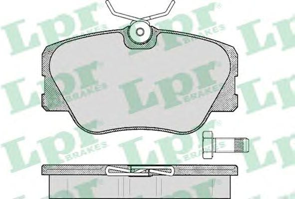 LPR 05P280 Колодки тормозные MERCEDES BENZ W201/W124 без датчика передние