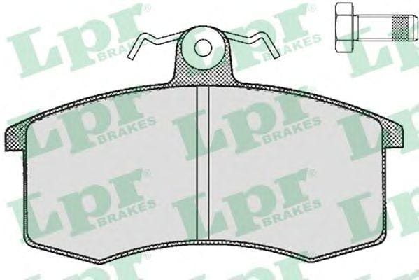 LPR 05P288 Колодки тормозные дисковые