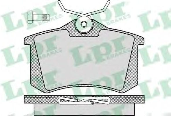 LPR 05P294 Колодки тормозные AUDI A4/A6/RENAULT SCENIC/VW GOLF 2/3/PASSAT задние