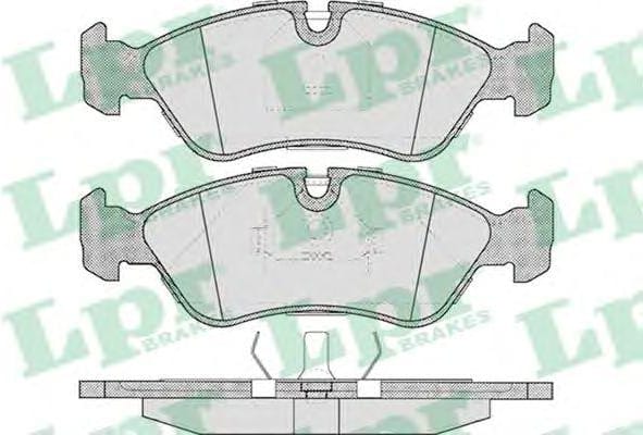 LPR 05P304 Колодки тормозные DAEWOO ESPERO/CHEVROLET LANOS 1.6 16V R14  передние