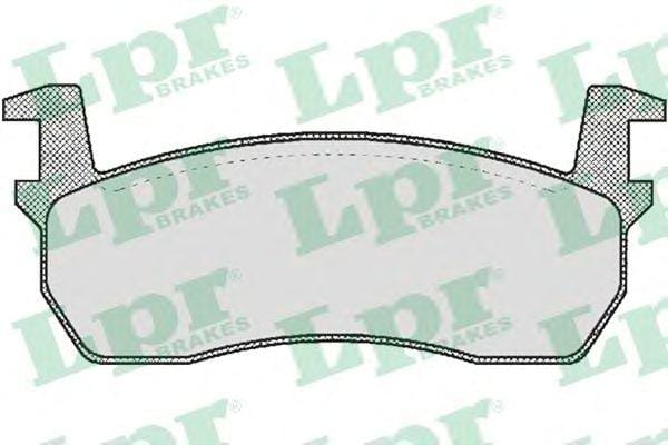LPR 05P313 Колодки тормозные NISSAN MICRA 82-92 передние