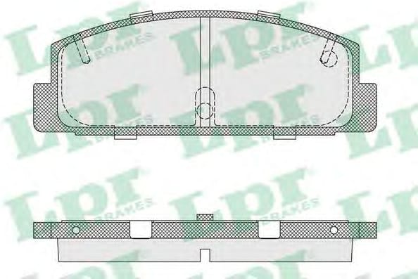 LPR 05P336 Колодки тормозные MAZDA RX 7 92>/MAZDA 323 1.8 T/626 91>94 задние