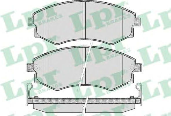 LPR 05P348 Колодки тормозные дисковые