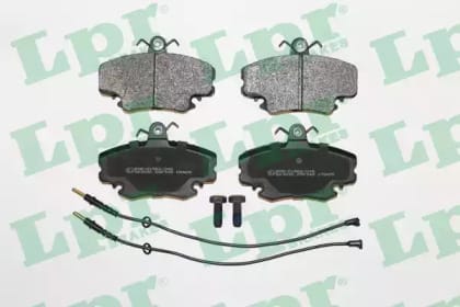 LPR 05P349 Колодки тормозные RENAULT LOGAN 04-/SANDERO 08-/CLIO 91- передние с датчиком