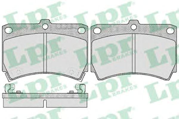 LPR 05P366 Колодки тормозные KIA RIO 00>02/MAZDA 121 90>96/323 90>/96> передние