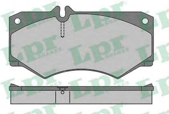 LPR 05P408 Колодки тормозные дисковые
