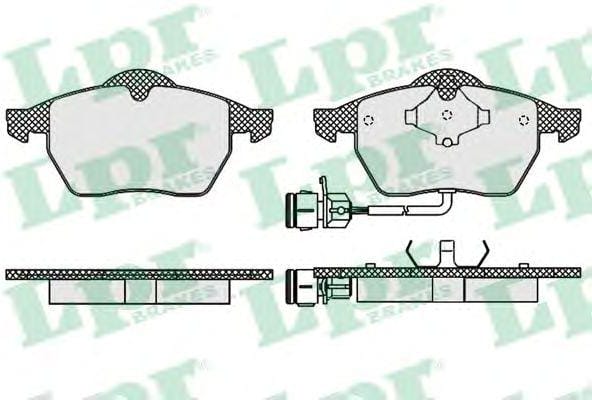 LPR 05P453 Колодки тормозные дисковые