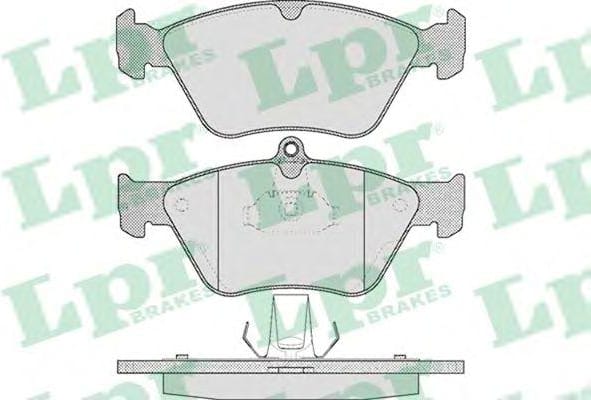LPR 05P465 Колодки тормозные OPEL OMEGA B/VECTRA A/SAAB 900 93-98 передние